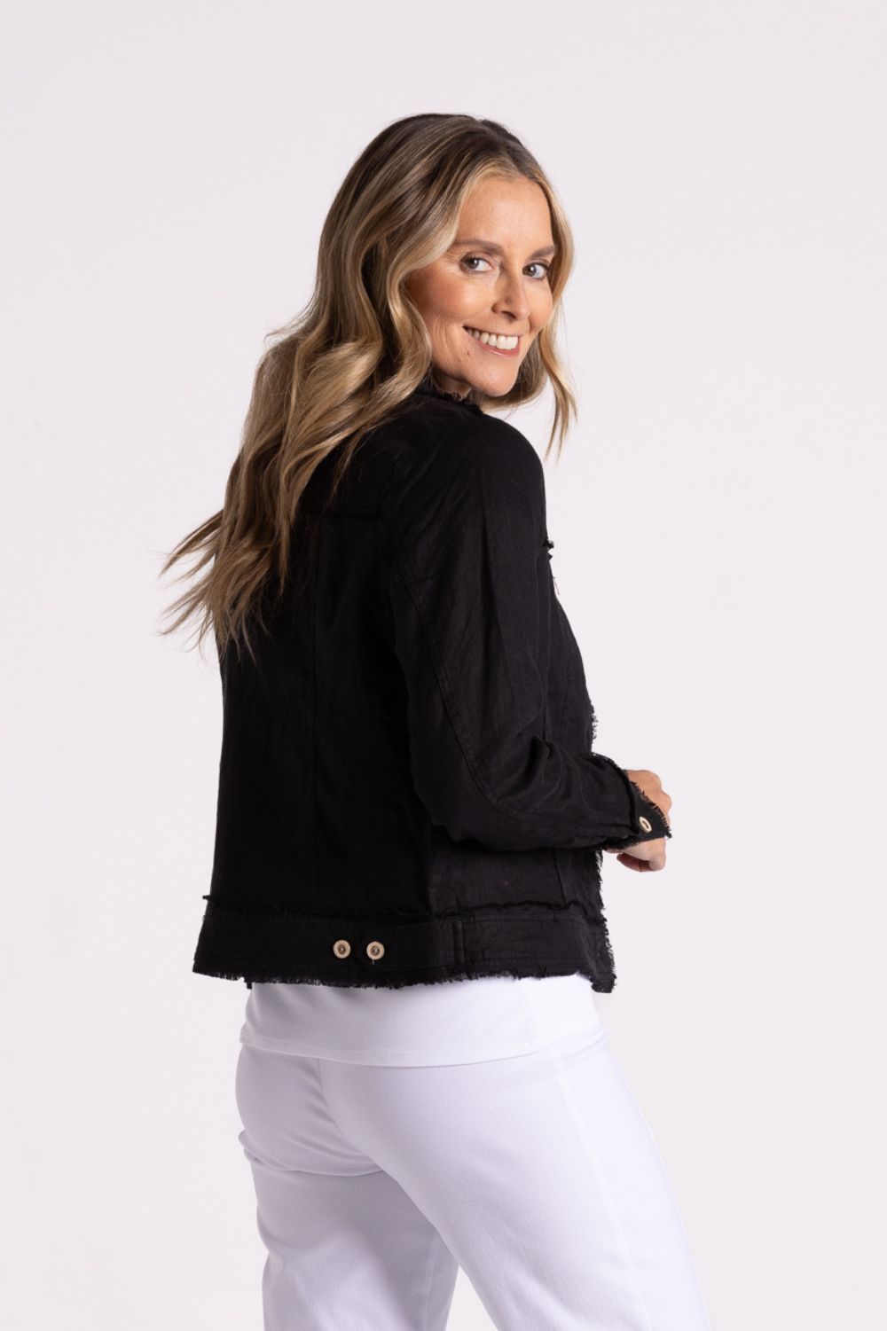 Silvermaple Collection Samantha Fray Edge Jacket | Black_Silvermaple Boutique