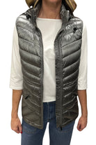 Down Filled Puffer Vest | Platinum - Silvermaple Boutique