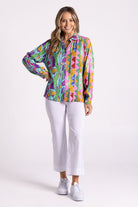 Silvermaple Collection Positano Shirt | Purple Paradise_Silvermaple Boutique