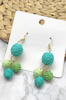 Sandra Ball Earrings | Green - Silvermaple Boutique