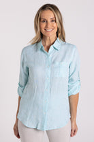 Silvermaple Collection Charlotte Linen Shirt | Mint