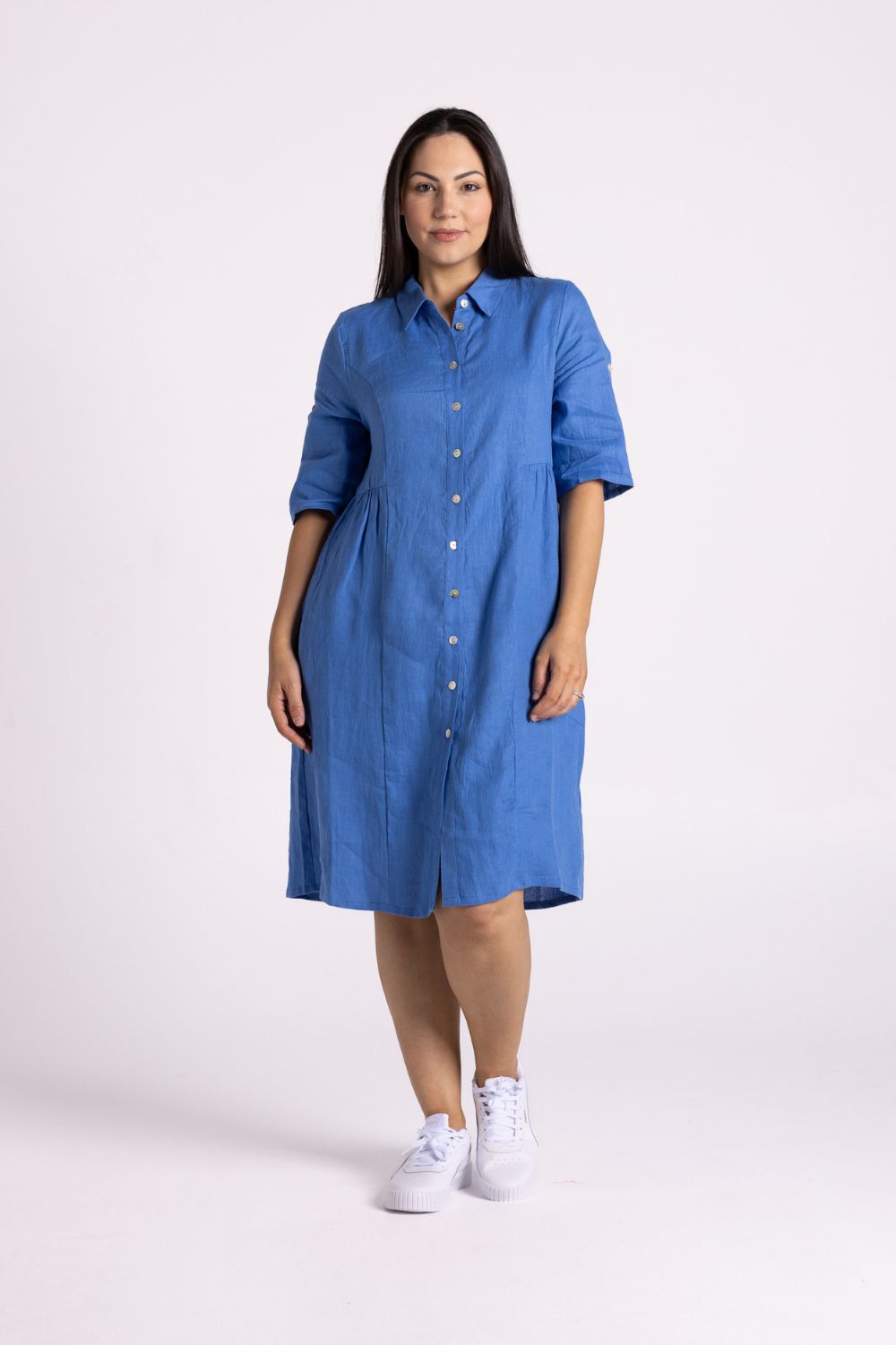 Silvermaple Collection Sandy Button Dress | Royal