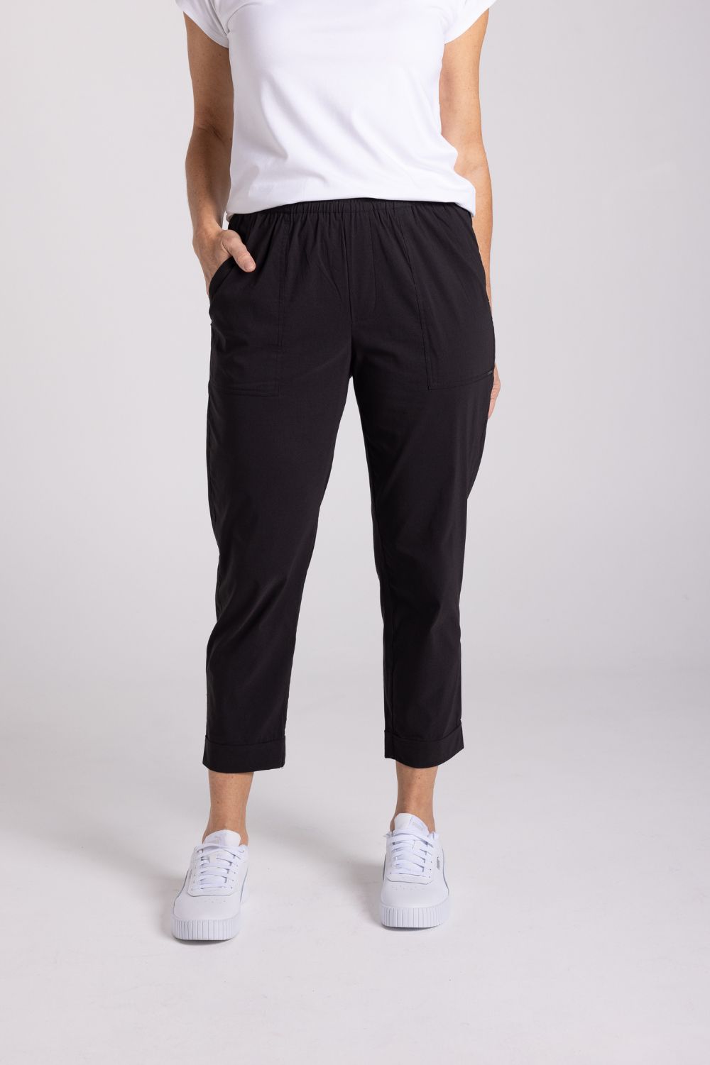 Silvermaple Collection The Ultimate 7/8 Cuff Pant | Black