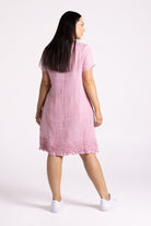 Silvermaple Collection Vanessa Ruffle Hem Dress | Pink