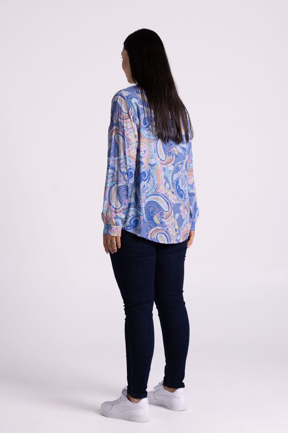 Silvermaple Boutique Ginevra Paisley Shirt | Blue_Silvermaple Boutique