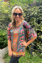 Silvermaple Collection Bette Top | Royal Floral_Silvermaple Boutique