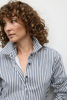 Mela Purdie Smooth Shirt | Indigo Stripe_Silvermaple Boutique