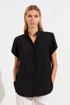 Mela Purdie Soft Stand Shirt | Black_Silvermaple Boutique