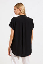 Mela Purdie Soft Stand Shirt | Black_Silvermaple Boutique