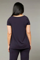 Tani Swing Tee | Navy | 79375_Silvermaple Boutique