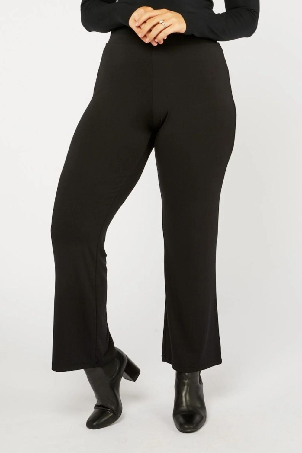 Tani Full Straight Pant | Black_Silvermaple Boutique