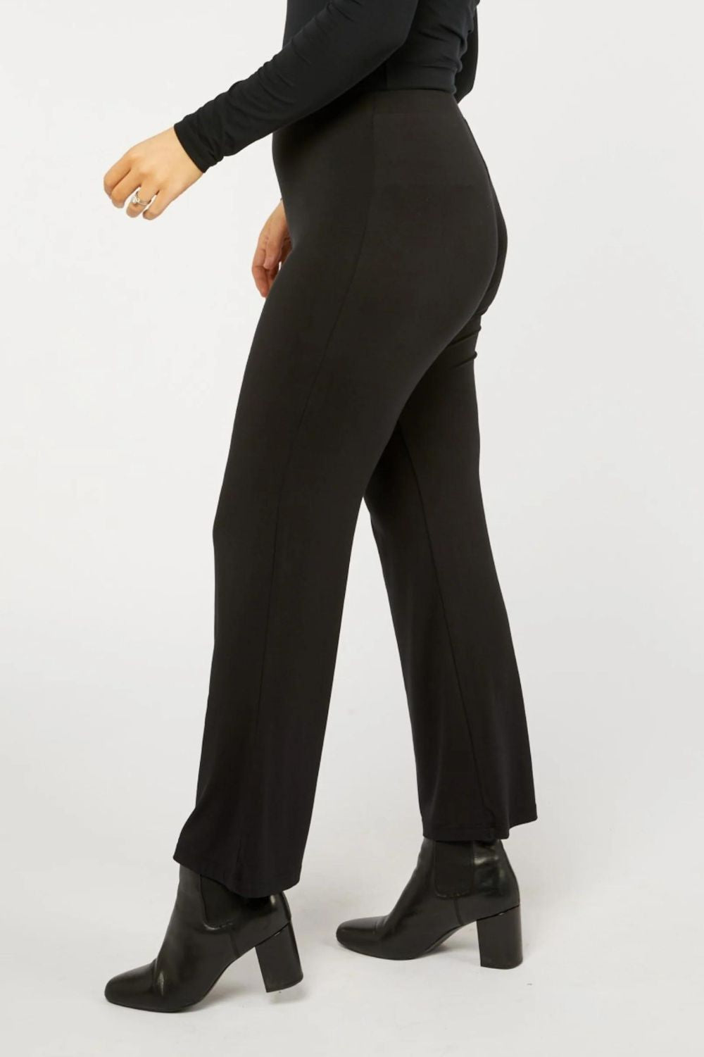 Tani Full Straight Pant | Black_Silvermaple Boutique