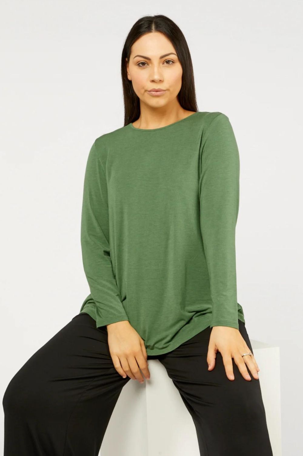 Tani Cara Long Sleeve Top | Sage Marle_Silvermaple Boutique