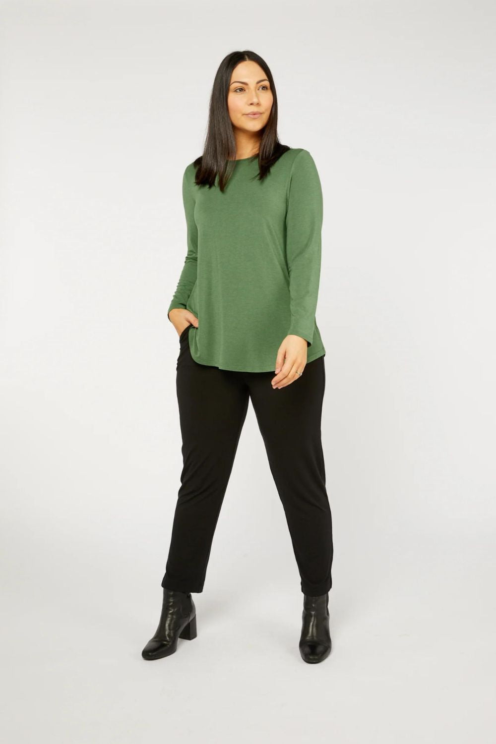 Tani Cara Long Sleeve Top | Sage Marle_Silvermaple Boutique