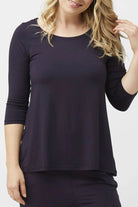 Tani 3/4 Sleeve Swing Top | 79376_Silvermaple Boutique