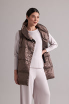 FOIL The Right Puff Vest | Mocha_Silvermaple Boutique