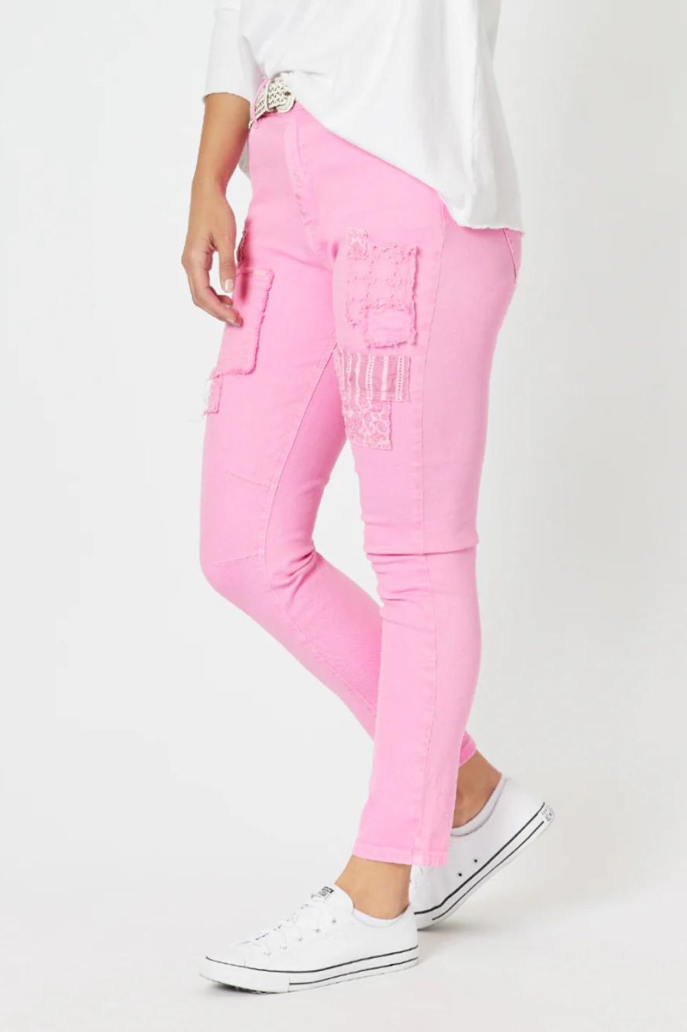 Threadz & Clarity Taylor Patch Jeans | Flamingo_Silvermaple Boutique