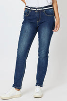 Threadz & Clarity Sammi Slim Leg Jean | Dark Denim_Silvermaple Boutique