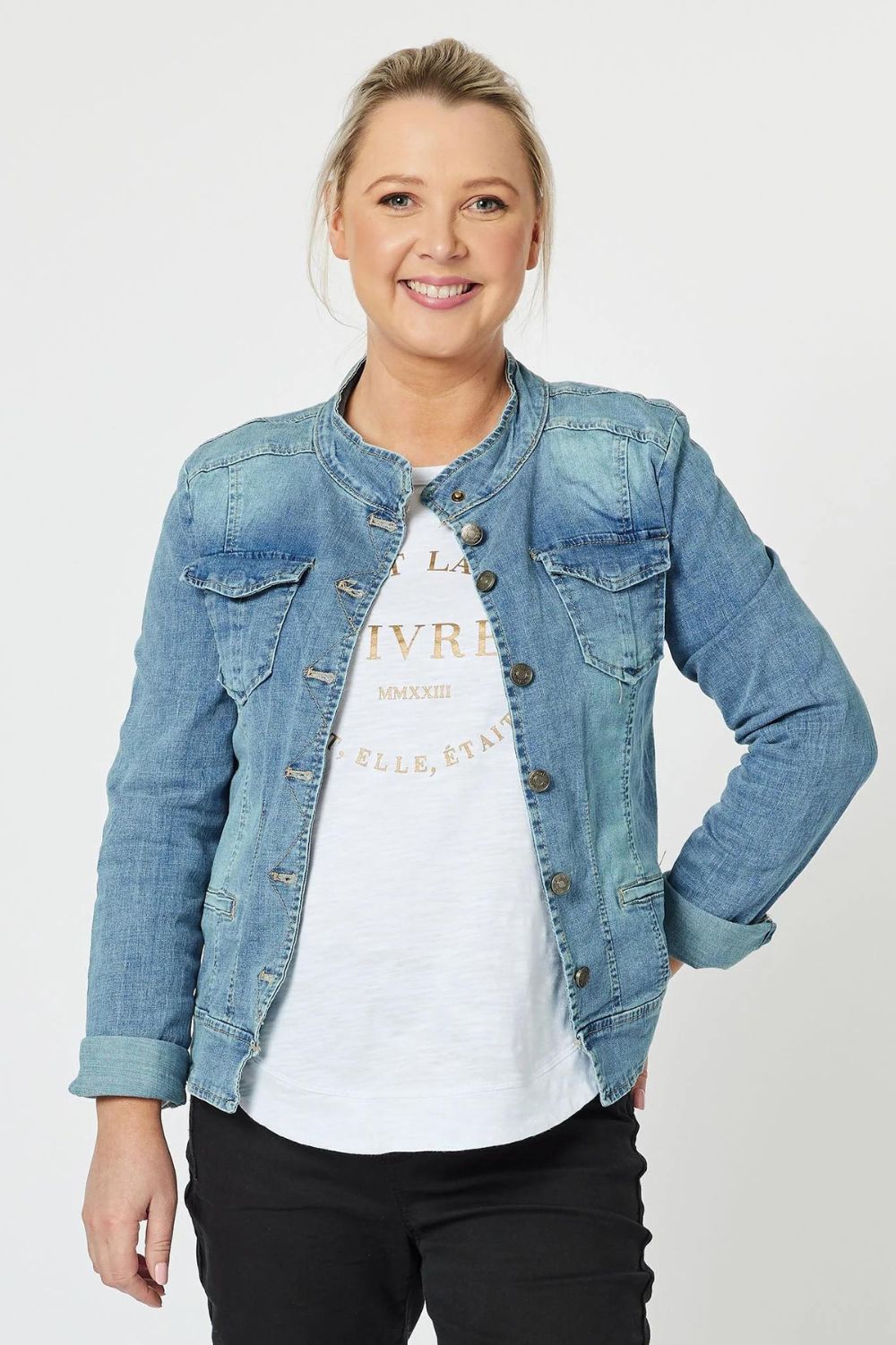 Threadz & Clarity Maggie Denim Jacket | Denim_Silvermaple Boutique