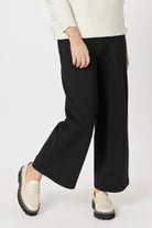 Threadz & Clarity Kimmy Ponti Wide Leg Pant | Black_Silvermaple Boutique