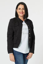 Threadz & Clarity Maggie Denim Jacket | Black_Silvermaple Boutique