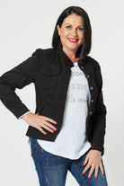 Threadz & Clarity Maggie Denim Jacket | Black_Silvermaple Boutique