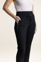 Two T's Ponte Panelled Legging | Black_Silvermaple Boutique