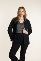 Two T's Ponte Blazer | Black _Silvermaple Boutique