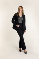 Two T's Ponte Blazer | Black _Silvermaple Boutique