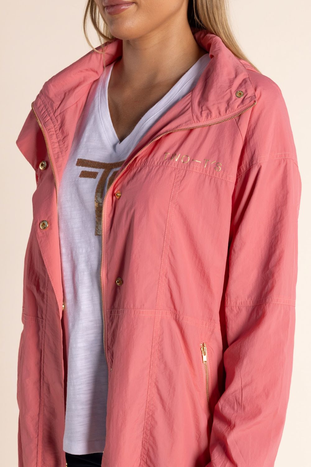 Two T's Spray Jacket | Spring Pink_Silvermaple Boutique