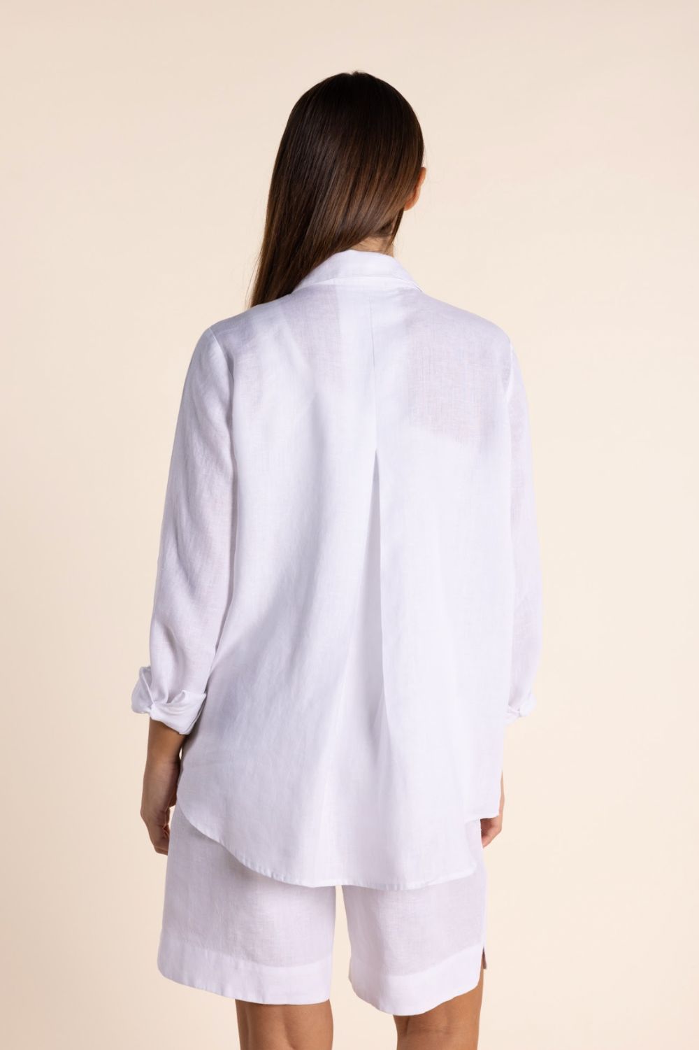 Two T's Linen Shirt | White_Silvermaple Boutique