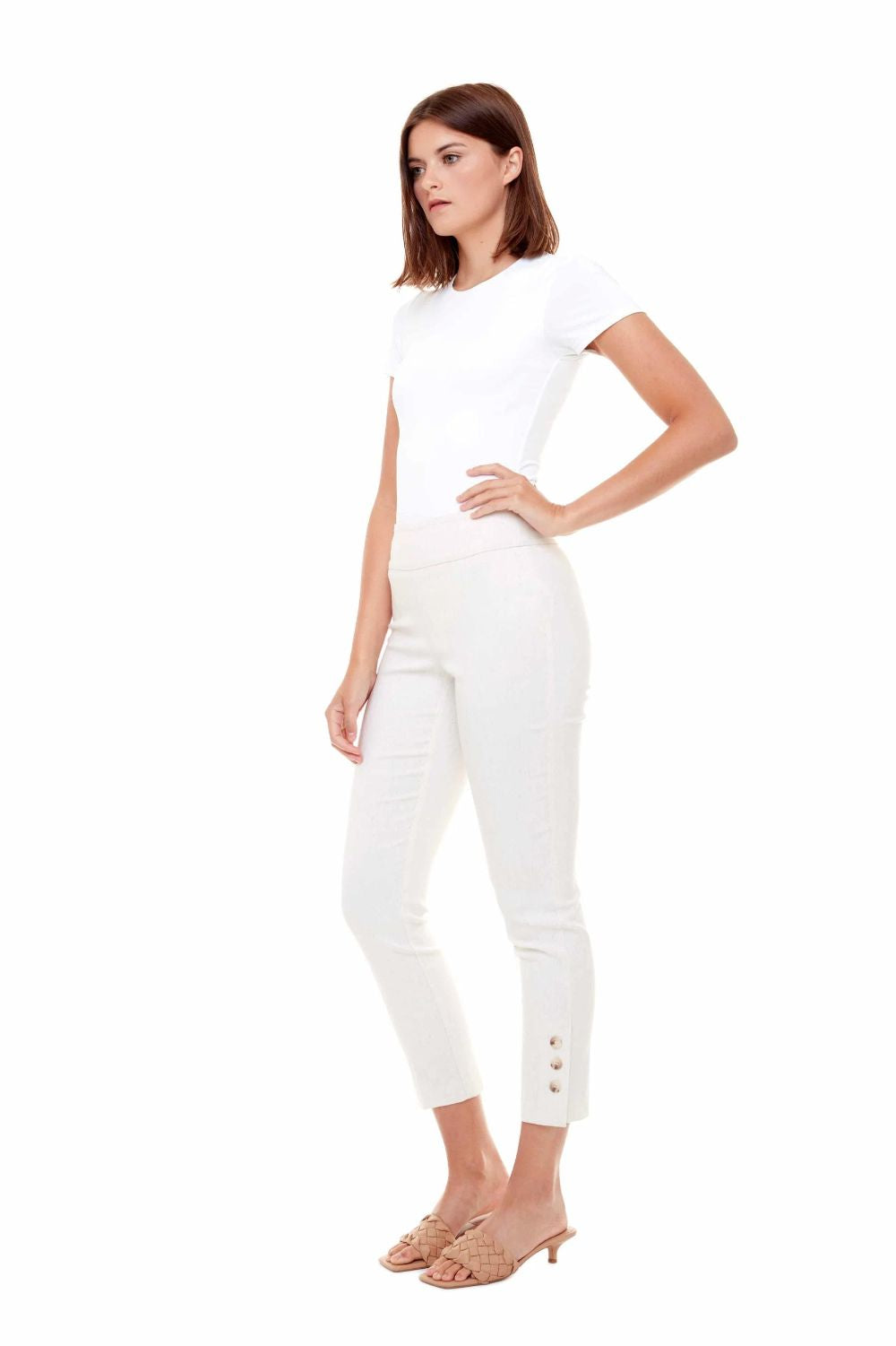 UP! Techno Slim Leg Pant | Linen_Silvermaple Boutique