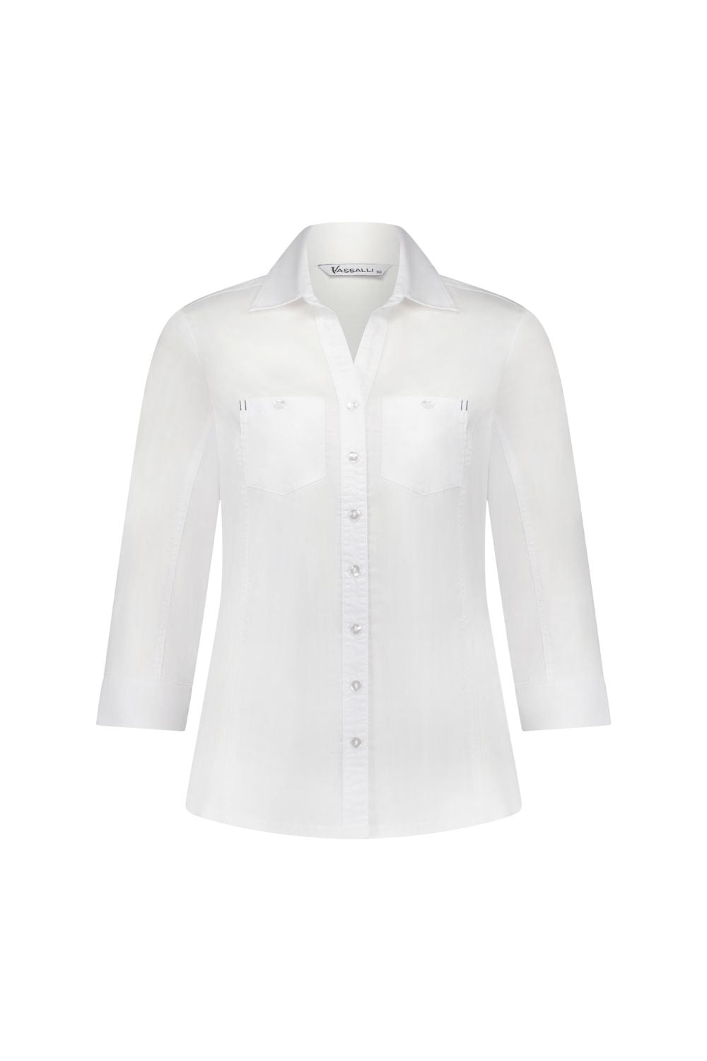 Vassalli Golf Shirt | White_Silvermaple Boutique