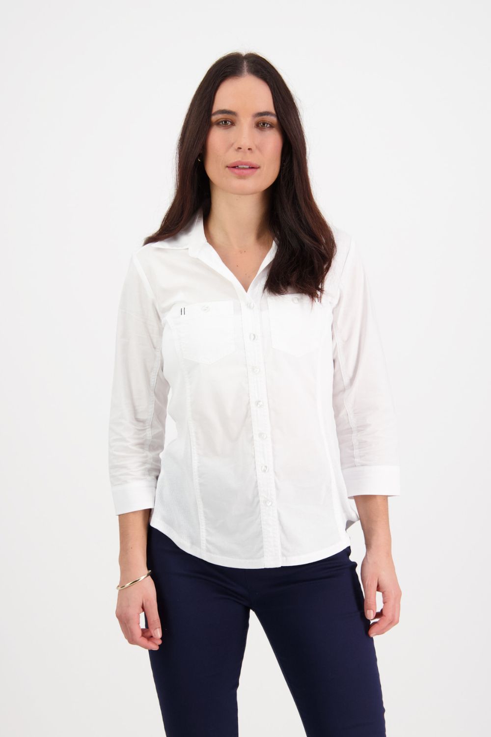 Vassalli Golf Shirt | White_Silvermaple Boutique