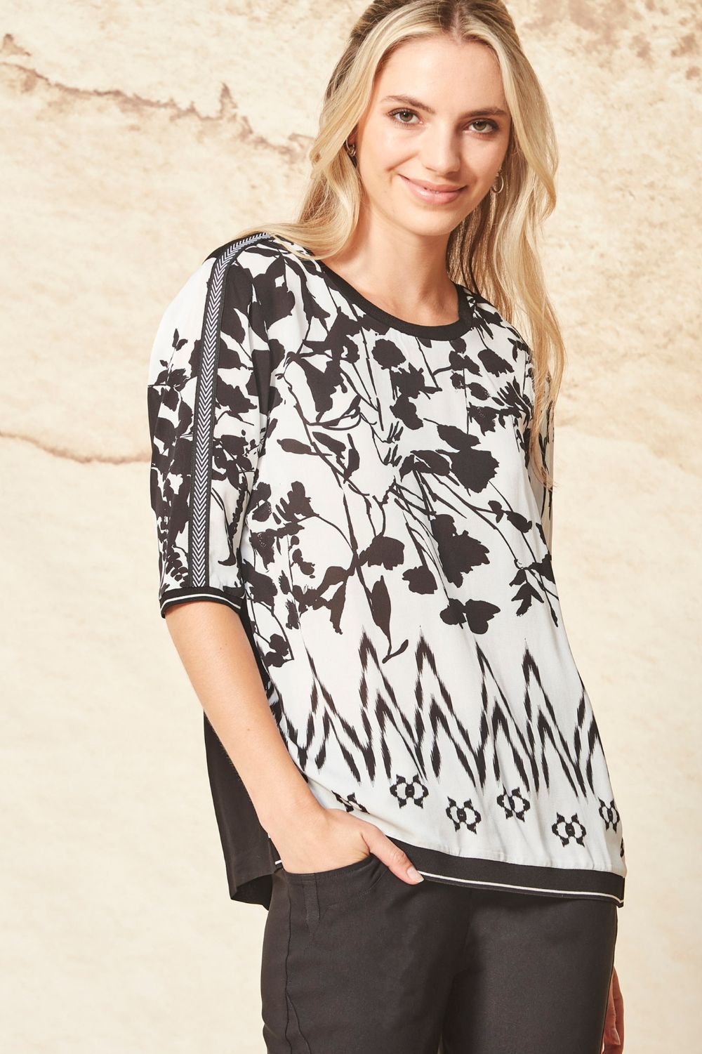 Verge Orbit Top | Print_Silvermaple Boutique