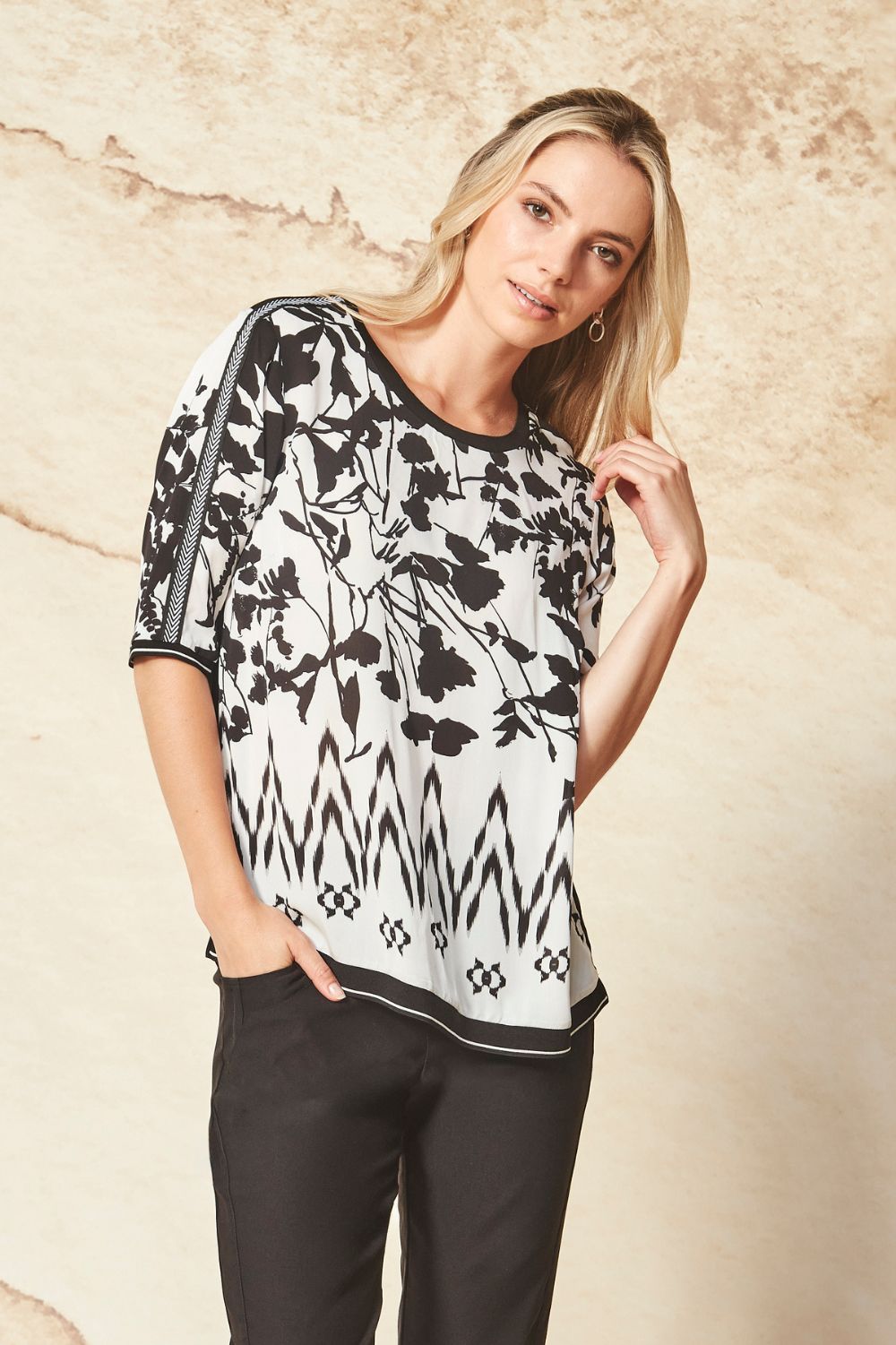 Verge Orbit Top | Print_Silvermaple Boutique