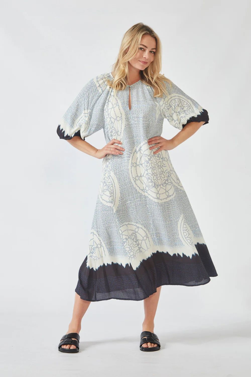 Verge Coya Dress | Blue Print_Silvermaple Boutique