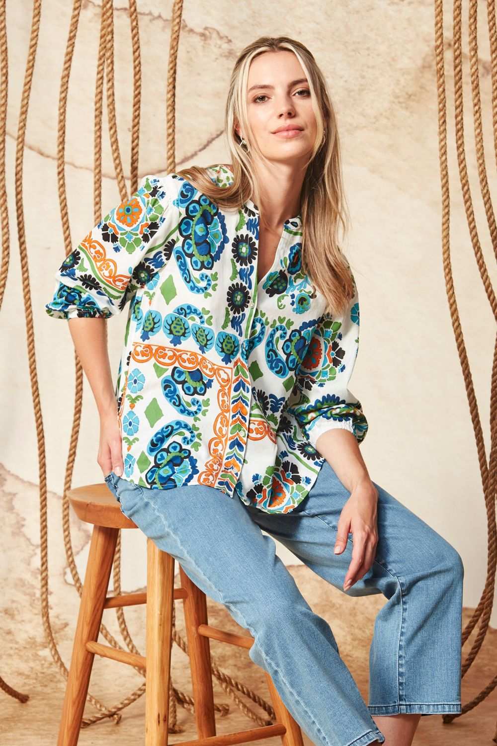 Verge Fiesta Blouse | Print _Silvermaple Boutique