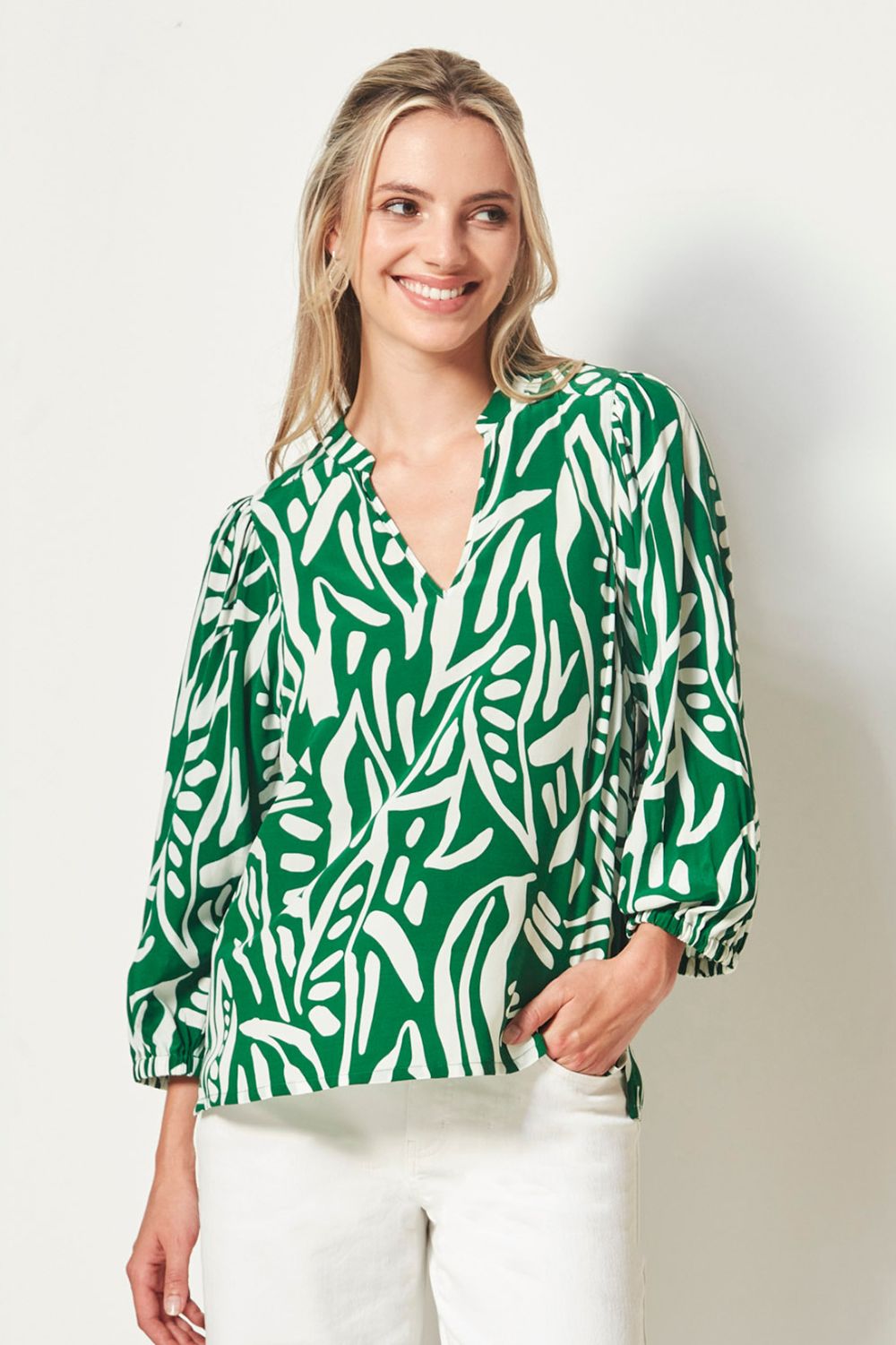 Verge Haven Top | Print_Silvermaple Boutique