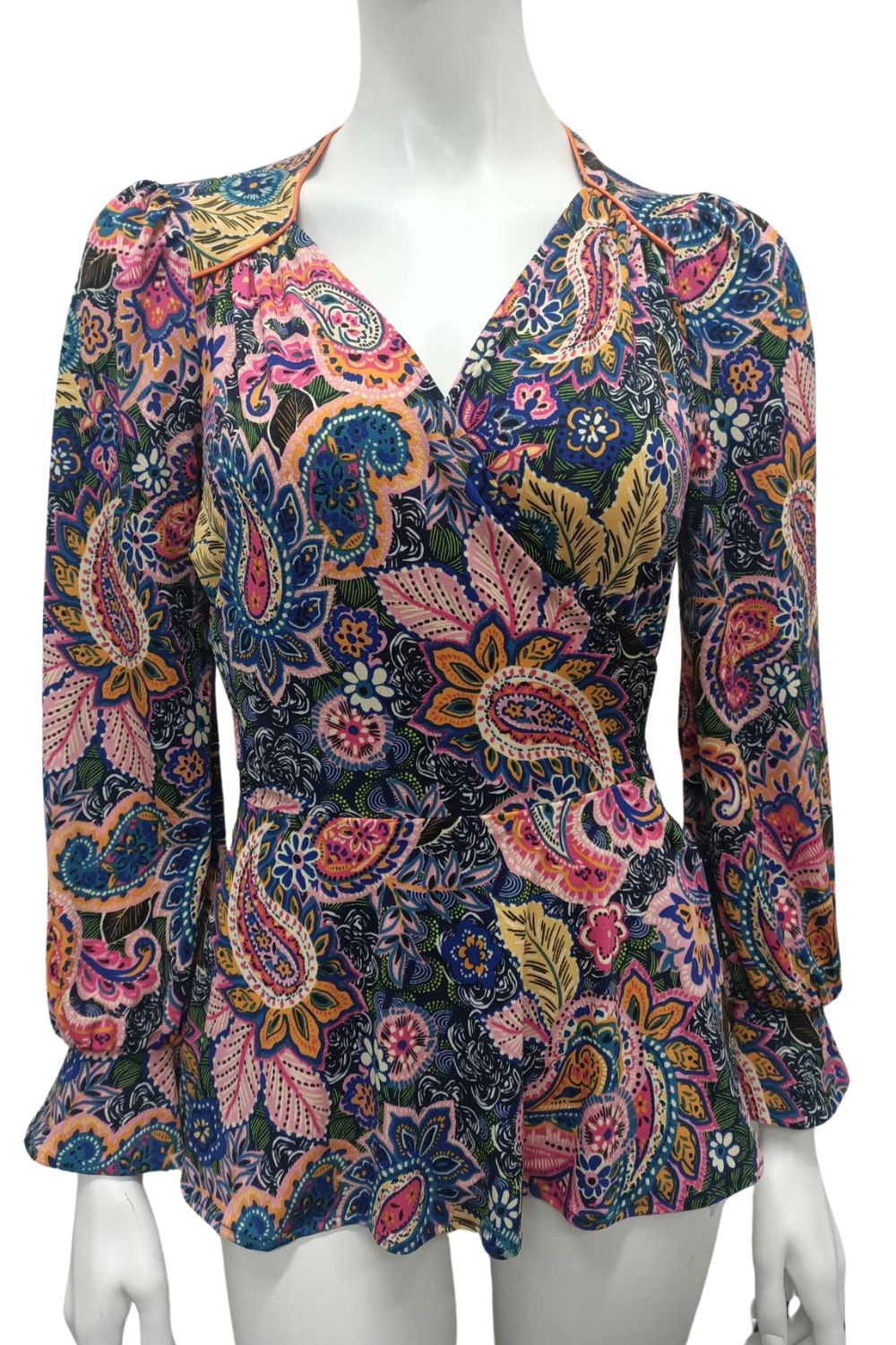 Sacha Drake - Viva La Napoli Wrap Top | Paisley - Top - Silvermaple Boutique 