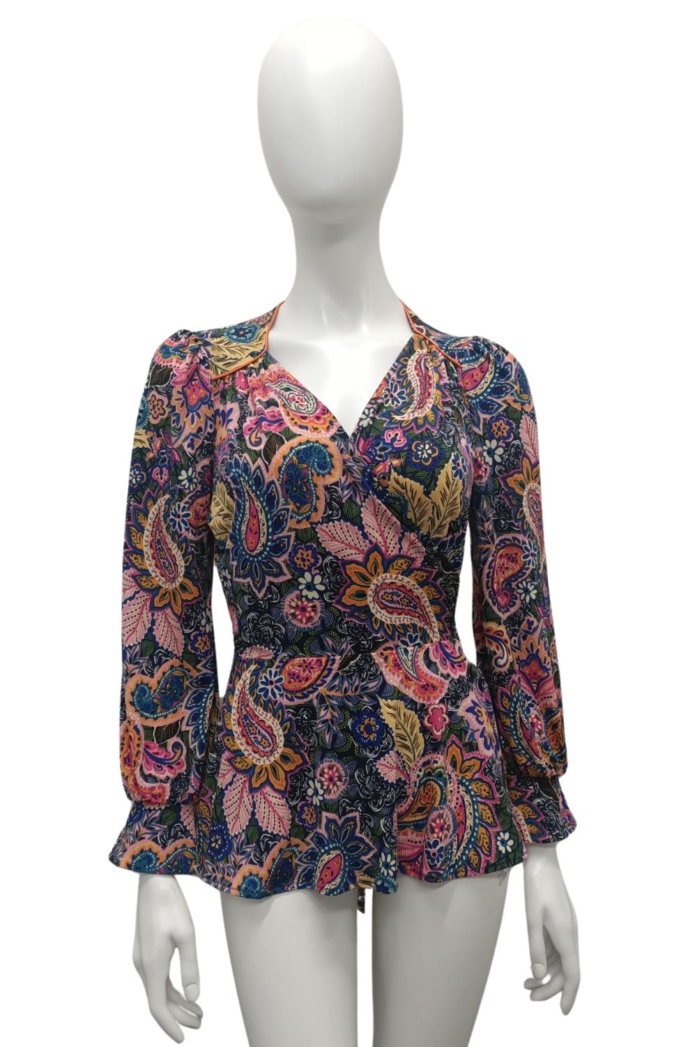 Sacha Drake - Viva La Napoli Wrap Top | Paisley - Top - Silvermaple Boutique 