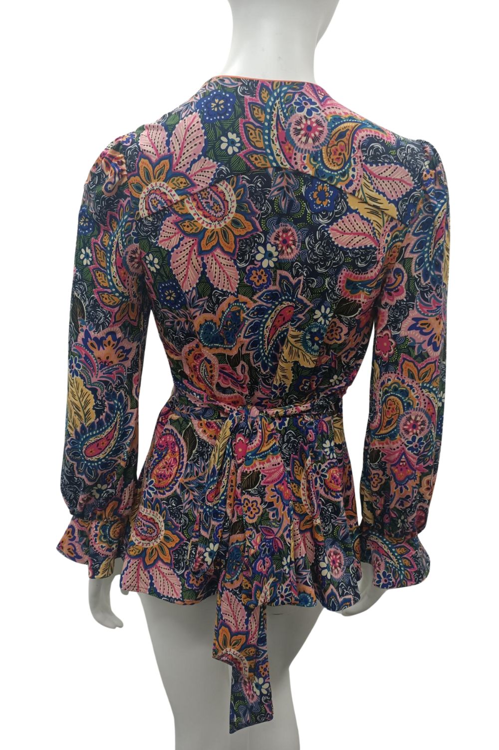 Sacha Drake - Viva La Napoli Wrap Top | Paisley - Top - Silvermaple Boutique 