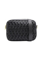 Zjoosh Ruby Rouche Cross Body Bag | Black_Silvermaple Boutique