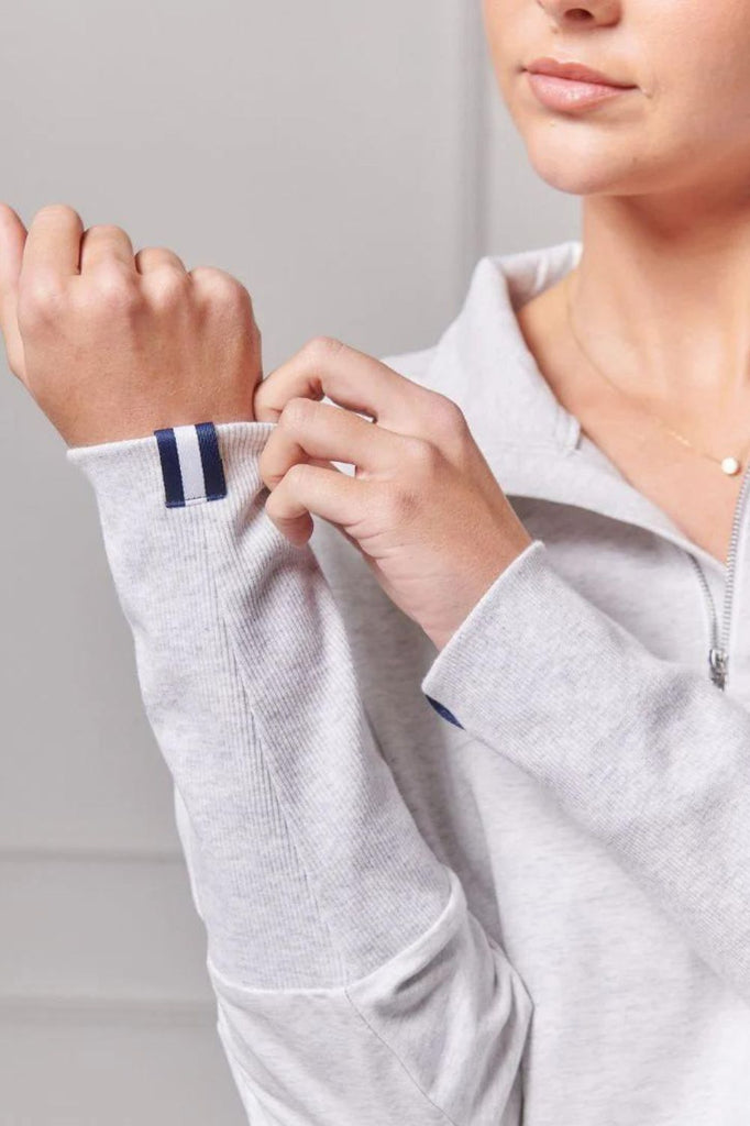 Zjoosh Alysha Zip Through Sweatshirt | Grey_Silvermaple Boutique