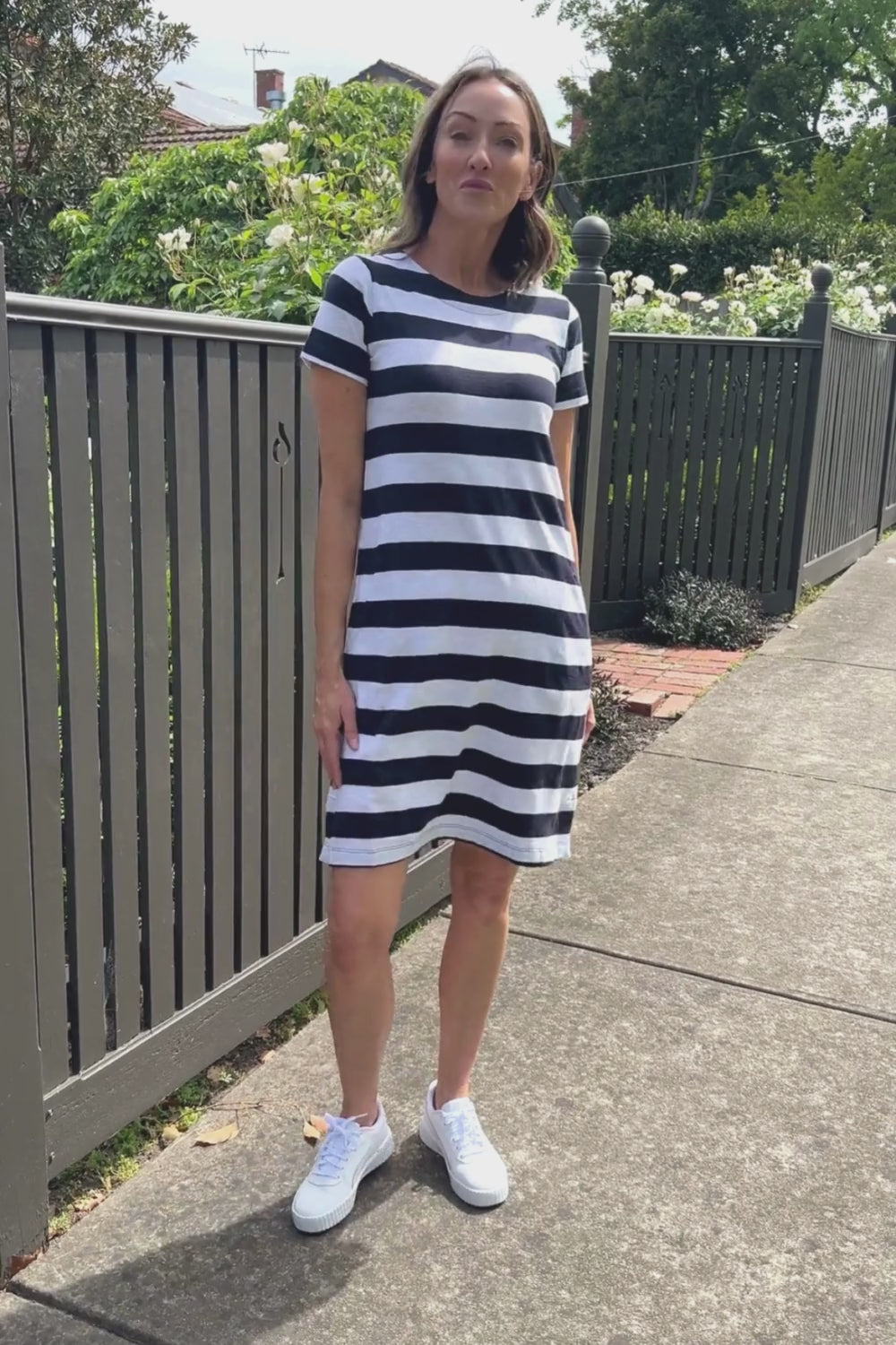 FOIL Captain's Choice Dress | Navy Stripe_Silvermaple Boutique