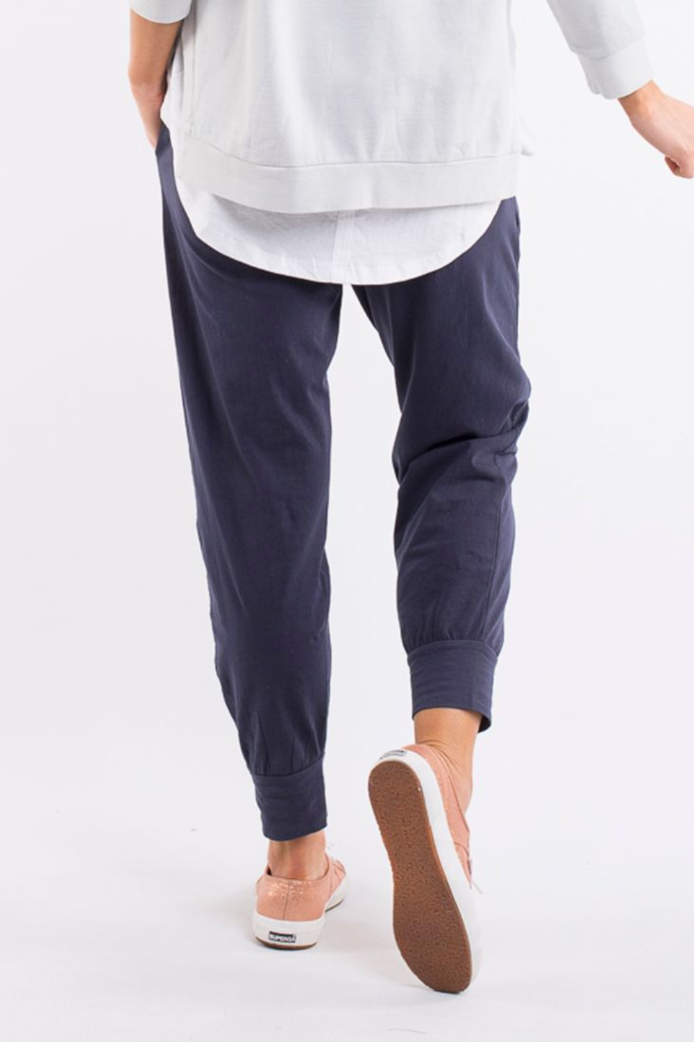 Elm Lifestyle Wash Out Lounge Pant | Navy _silvermaple boutique 