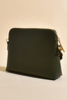 Fashion Express Palmer Vegan Leather Cross Body Bag | khaki_Silvermaple Boutique 