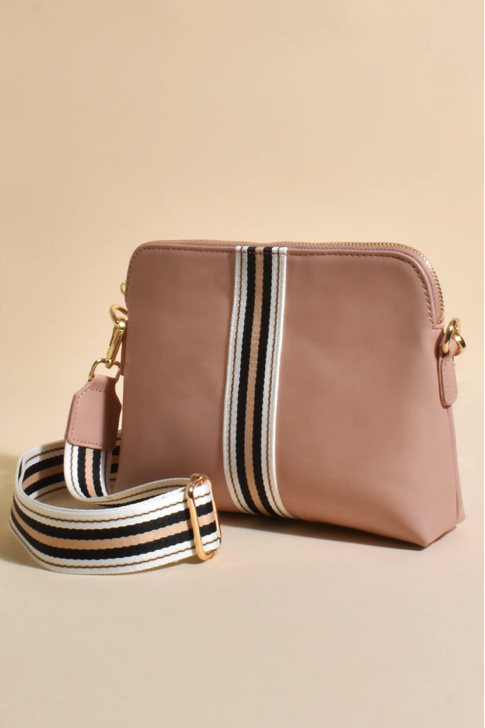 Fashion Express Palmer Vegan Leather Cross Body Bag | Peach_Silvermaple Boutique 