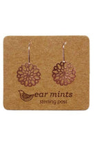 Fabienne Ear Mints Brushed Filigree Hook | Rose Gold _Silvermaple Boutique