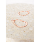 Adorne Hook Drop Hammered Cut Out Earrings | Rose_Silvermaple Boutique